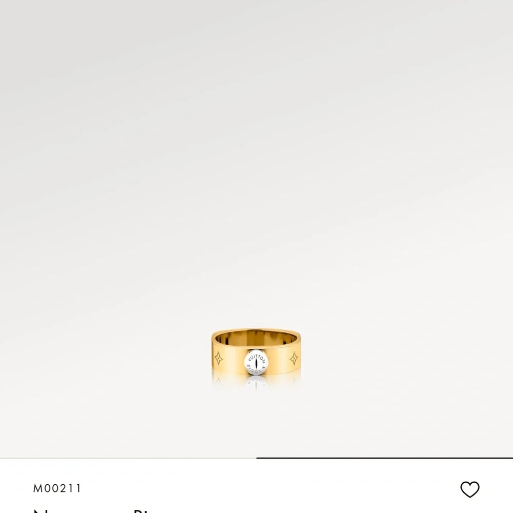 Louis Vuitton Nanogram monogram brass ring💕 - Picture 5 of 14